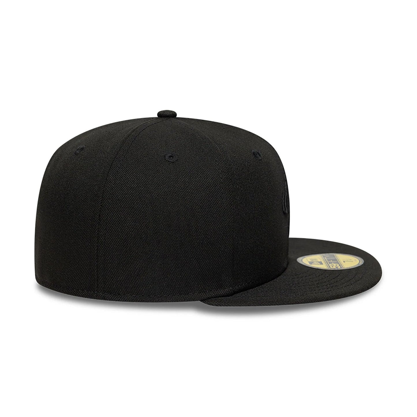 This is a New Era Satin Lined Black 59FIFTY Fitted Cap 5