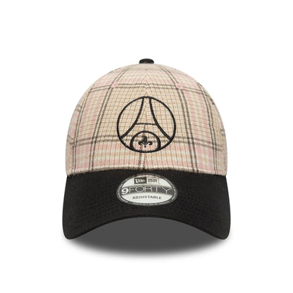 This is a Paris Saint Germain Brushed Cotton Cream 9FORTY Adjustable Cap 2