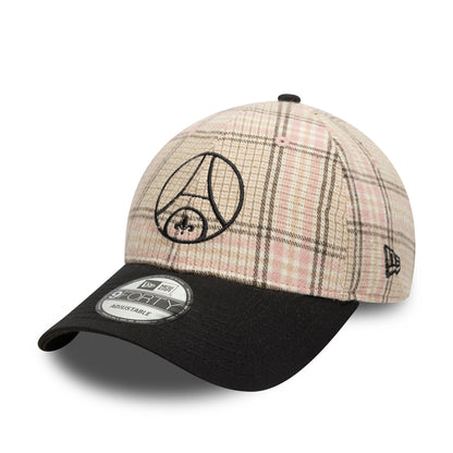 This is a Paris Saint Germain Brushed Cotton Cream 9FORTY Adjustable Cap 1