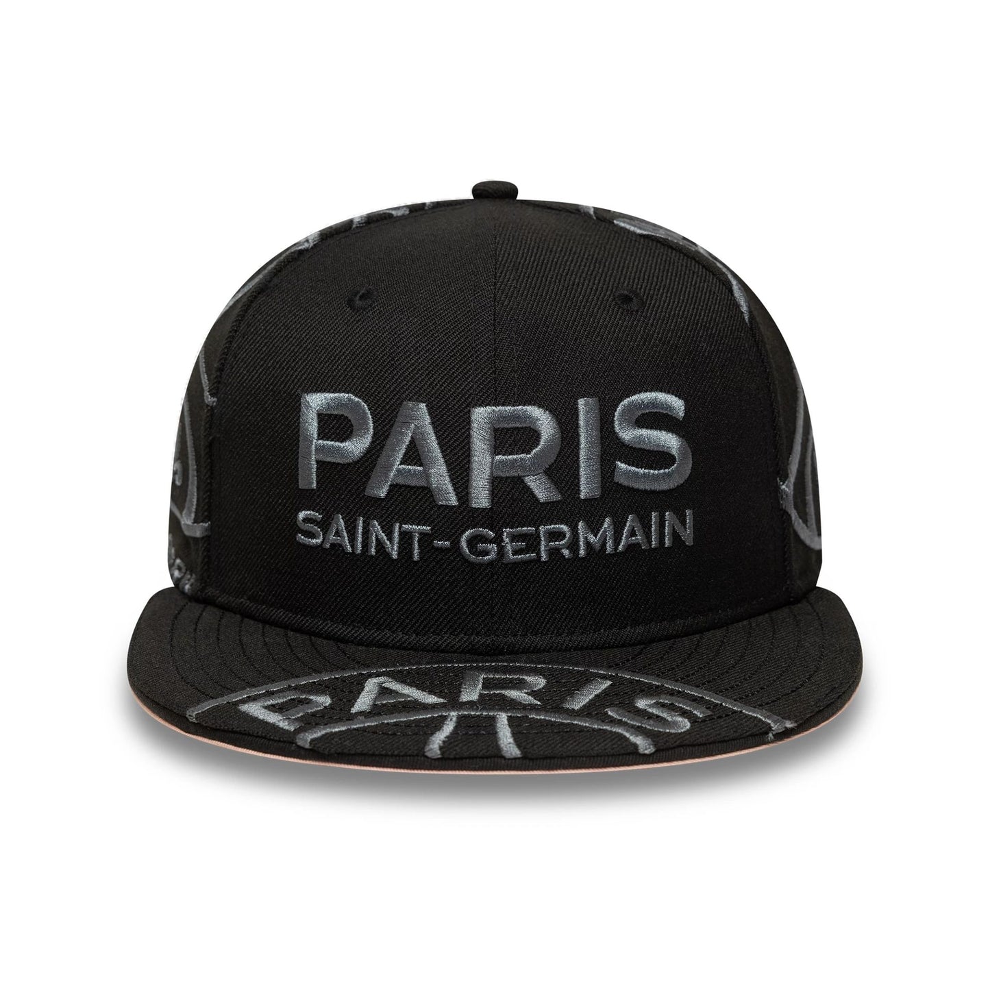 This is a Paris Saint Germain Tonal All Over Print Black 59FIFTY Fitted Cap 3