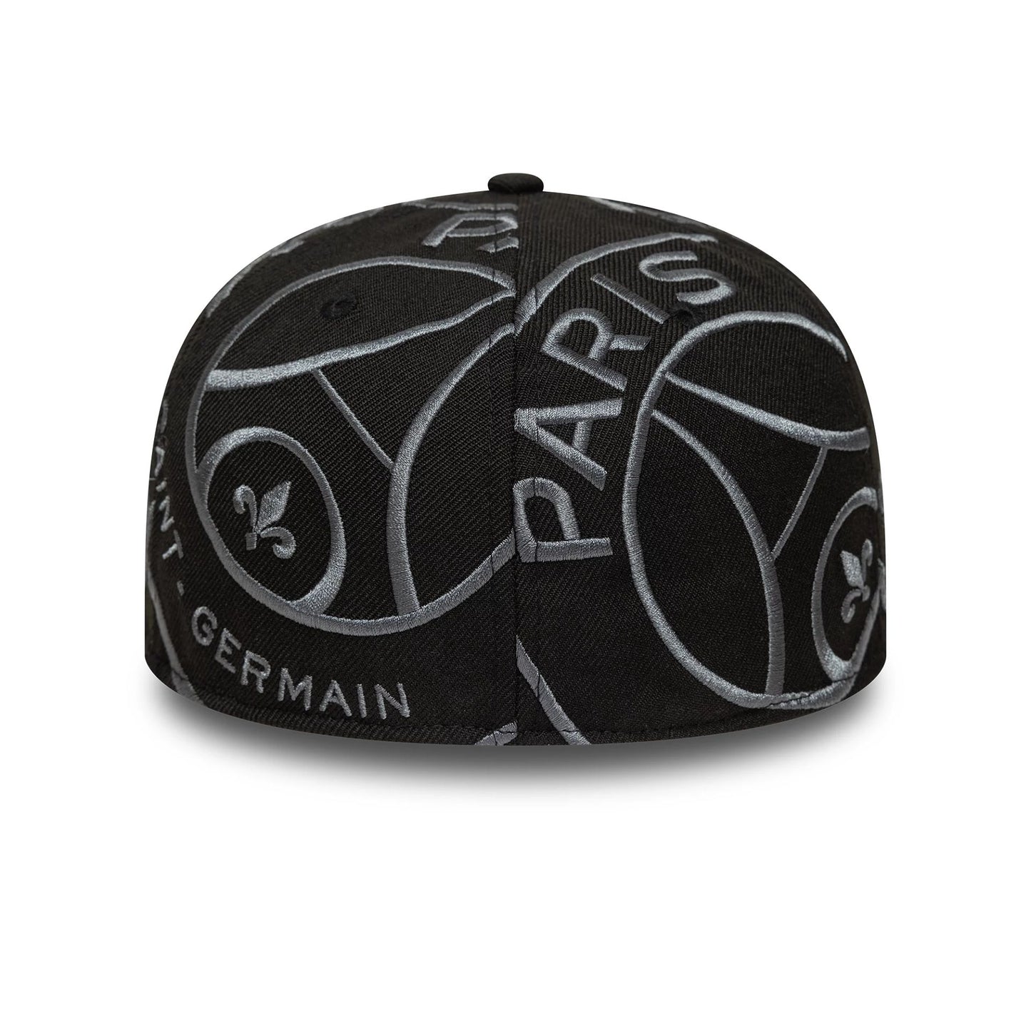 This is a Paris Saint Germain Tonal All Over Print Black 59FIFTY Fitted Cap 5