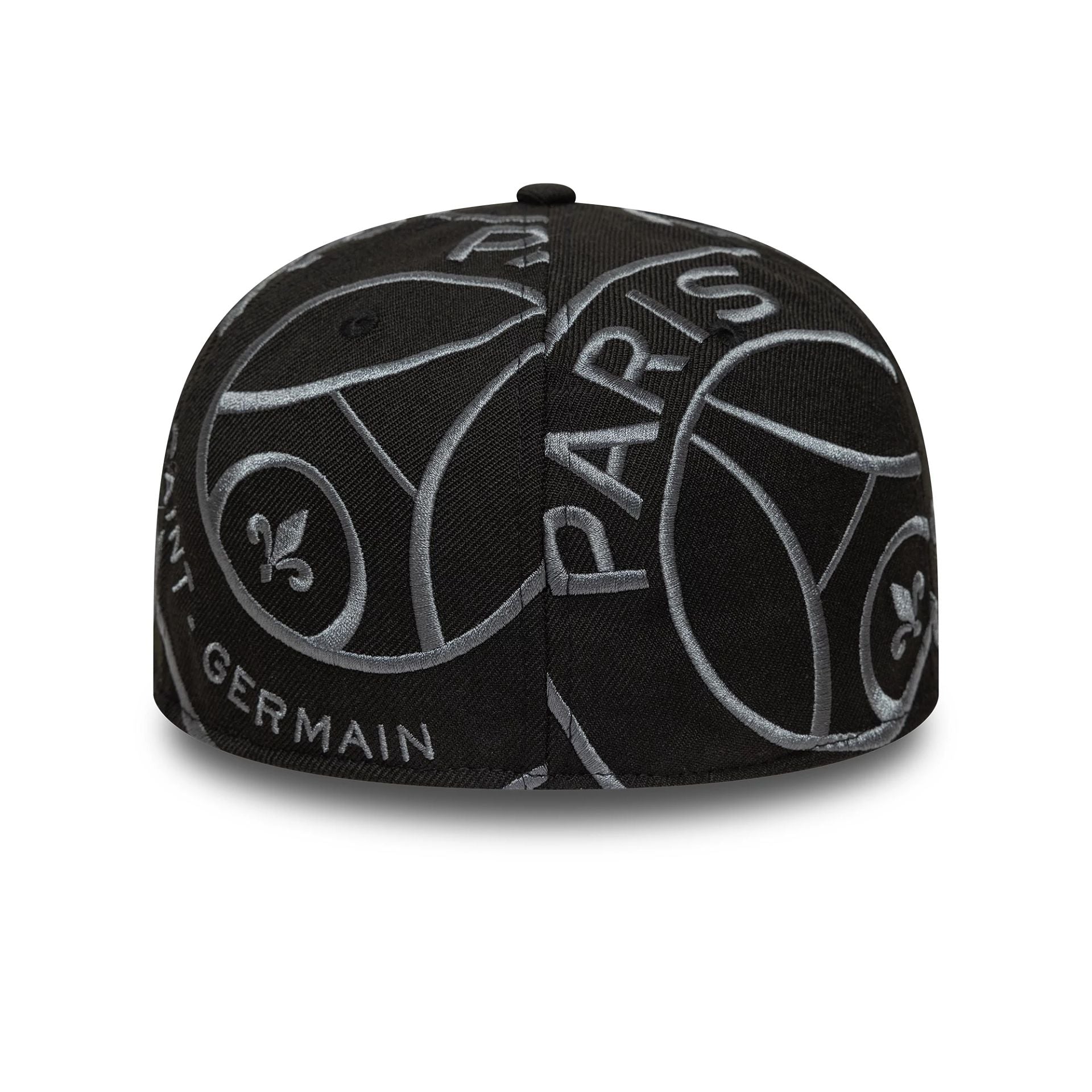 This is a Paris Saint-Germain Tonal All Over Print Black 59FIFTY Fitted Cap 5