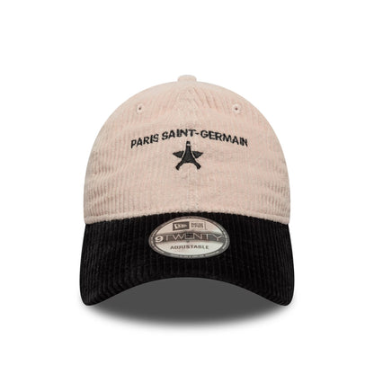 This is a Paris Saint Germain Cord Pastel Pink 9TWENTY Adjustable Cap 2