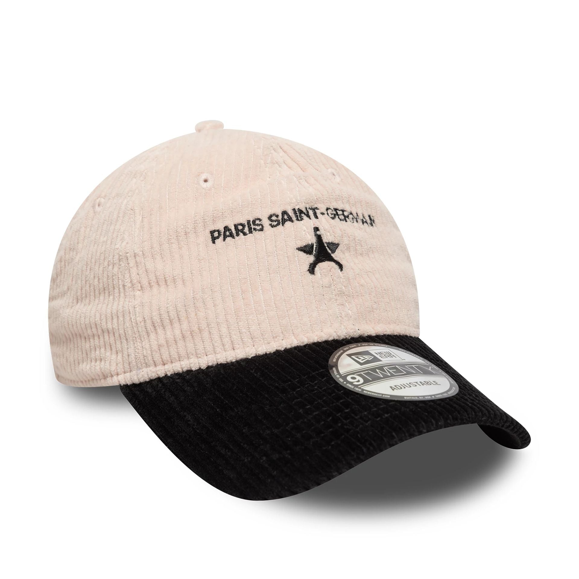 This is a Paris Saint Germain Cord Pastel Pink 9TWENTY Adjustable Cap 3