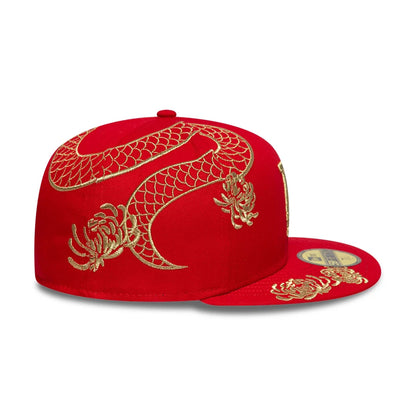 This is a LA Dodgers MLB Year Of The Snake Red 59FIFTY Fitted Cap 6