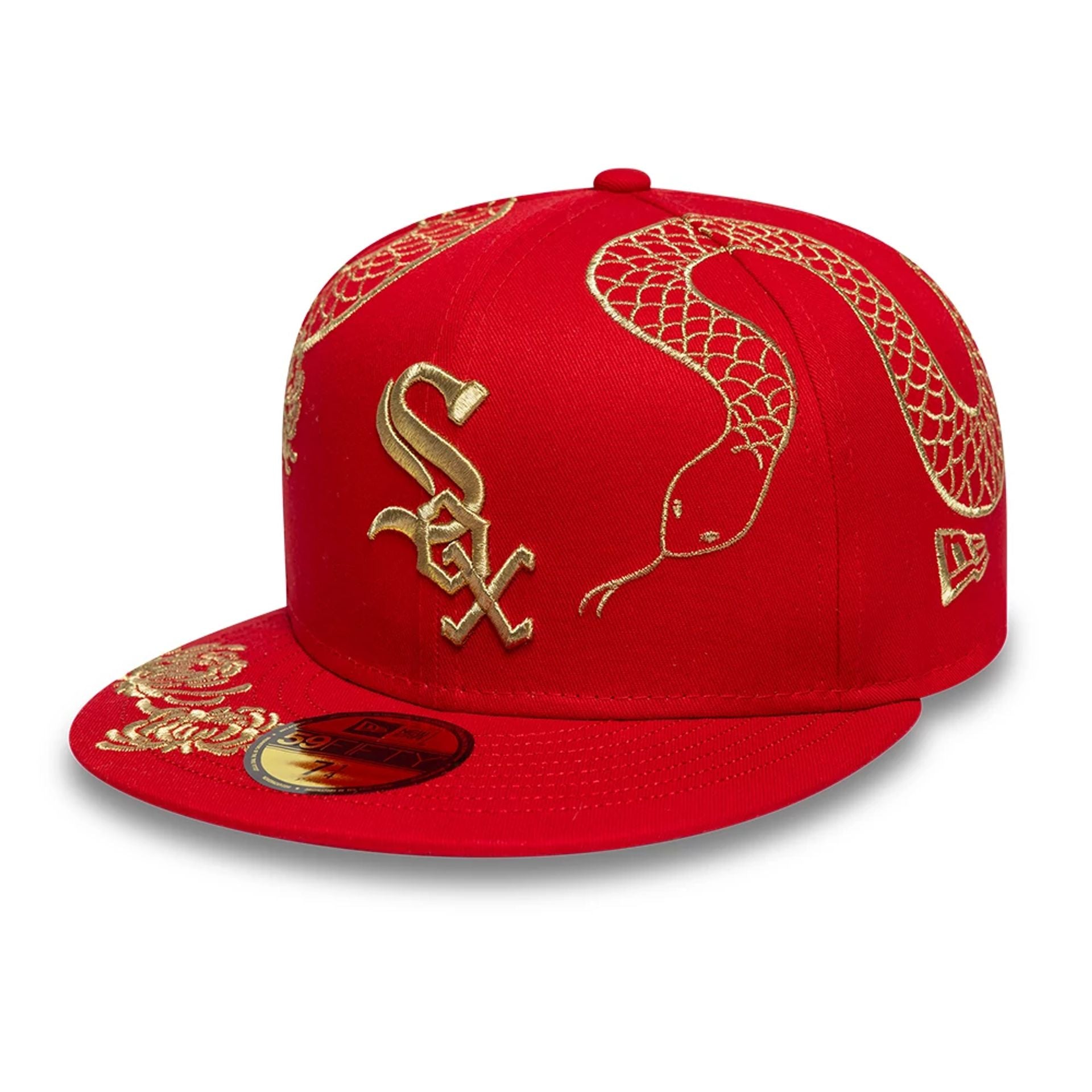 This is a Chicago White Sox MLB Year Of The Snake Red 59FIFTY Fitted Cap 1