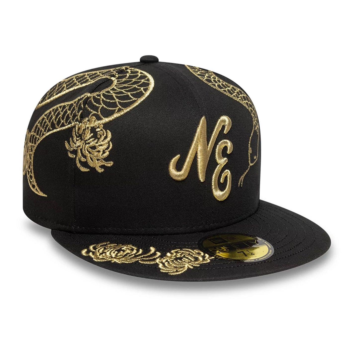 This is a New Era Year Of The Snake Black 59FIFTY Fitted Cap 3