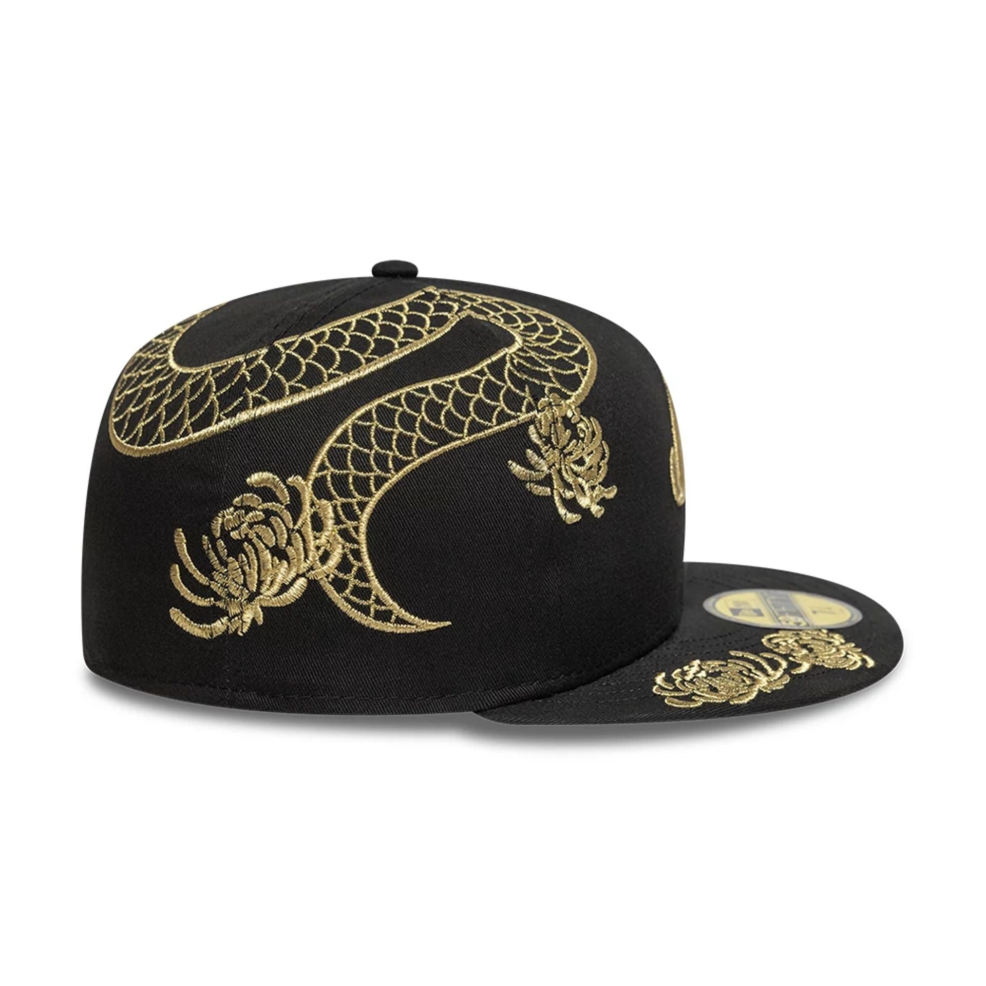 This is a New Era Year Of The Snake Black 59FIFTY Fitted Cap 6