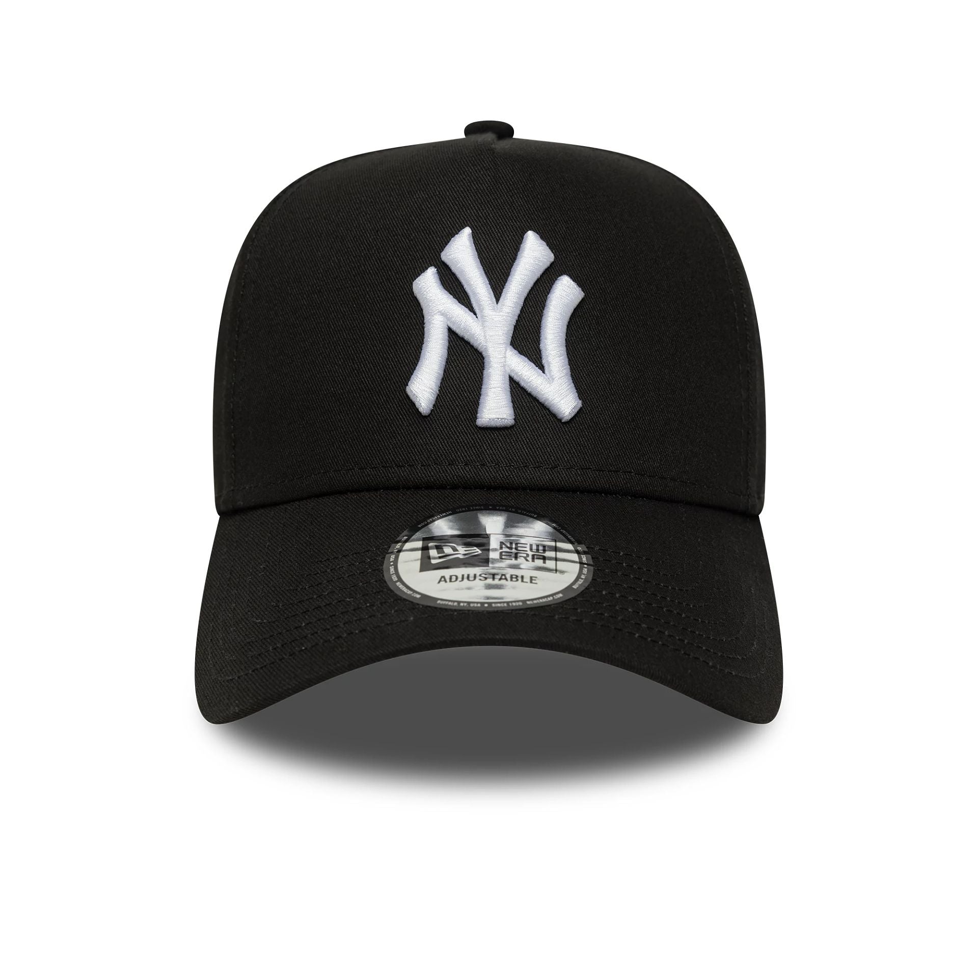 This is a New York Yankees MLB League Essential Black 9FORTY E-Frame Adjustable Cap 2