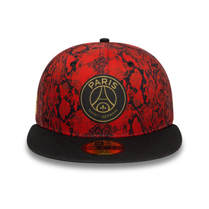 This is a Paris Saint-Germain Chinese New Year Red 59FIFTY Fitted Cap 3