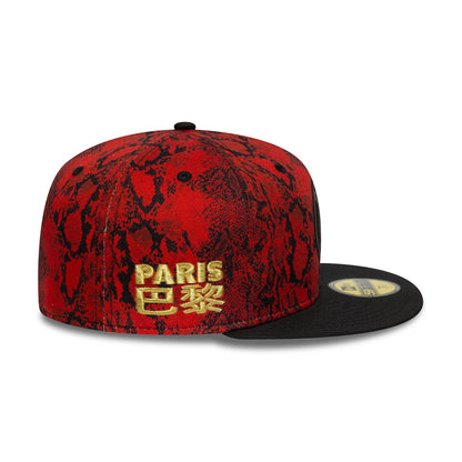 This is a Paris Saint-Germain Chinese New Year Red 59FIFTY Fitted Cap 6