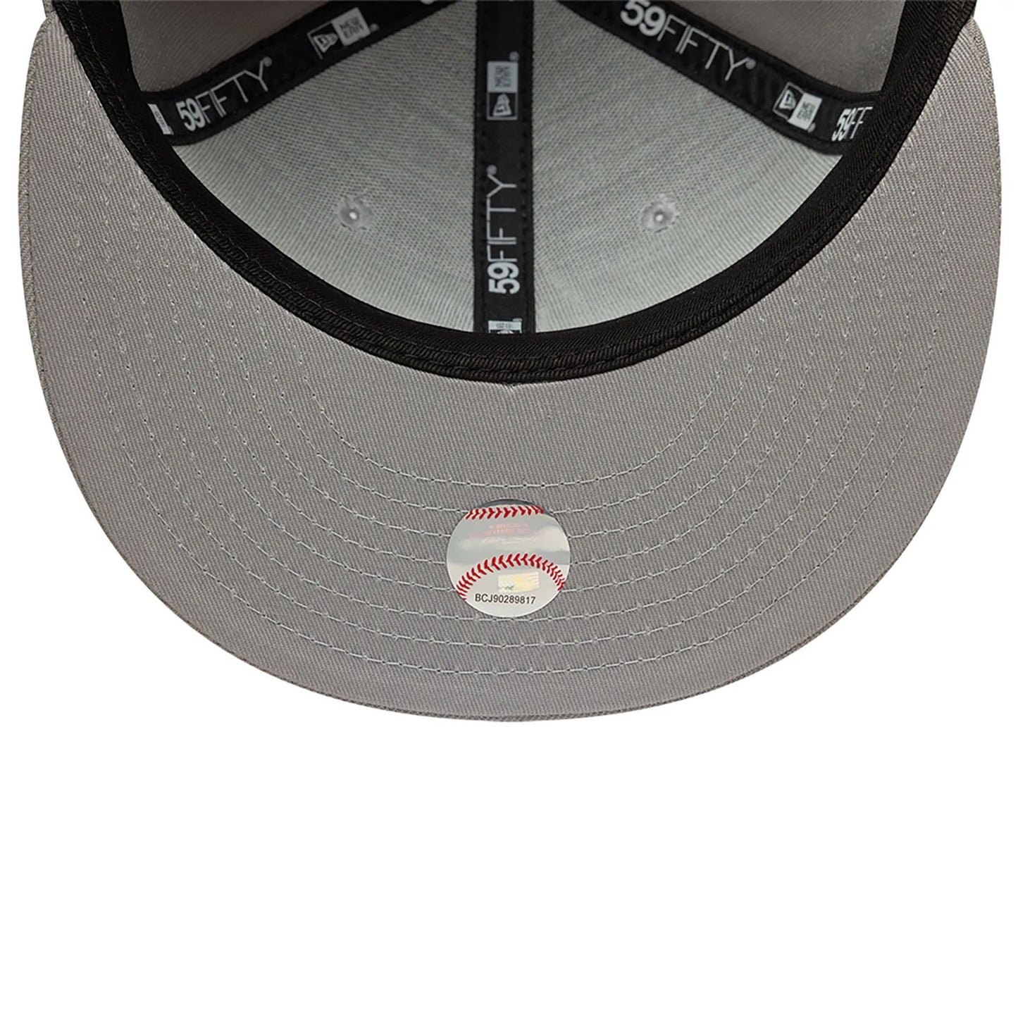 This is a Atlanta Braves Grey 59FIFTY Fitted Cap 4