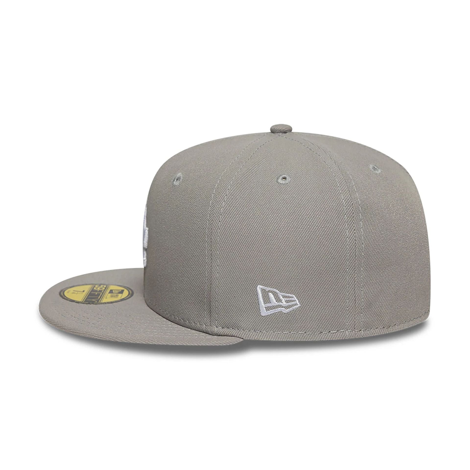 This is a LA Dodgers Grey 59FIFTY Fitted Cap 7