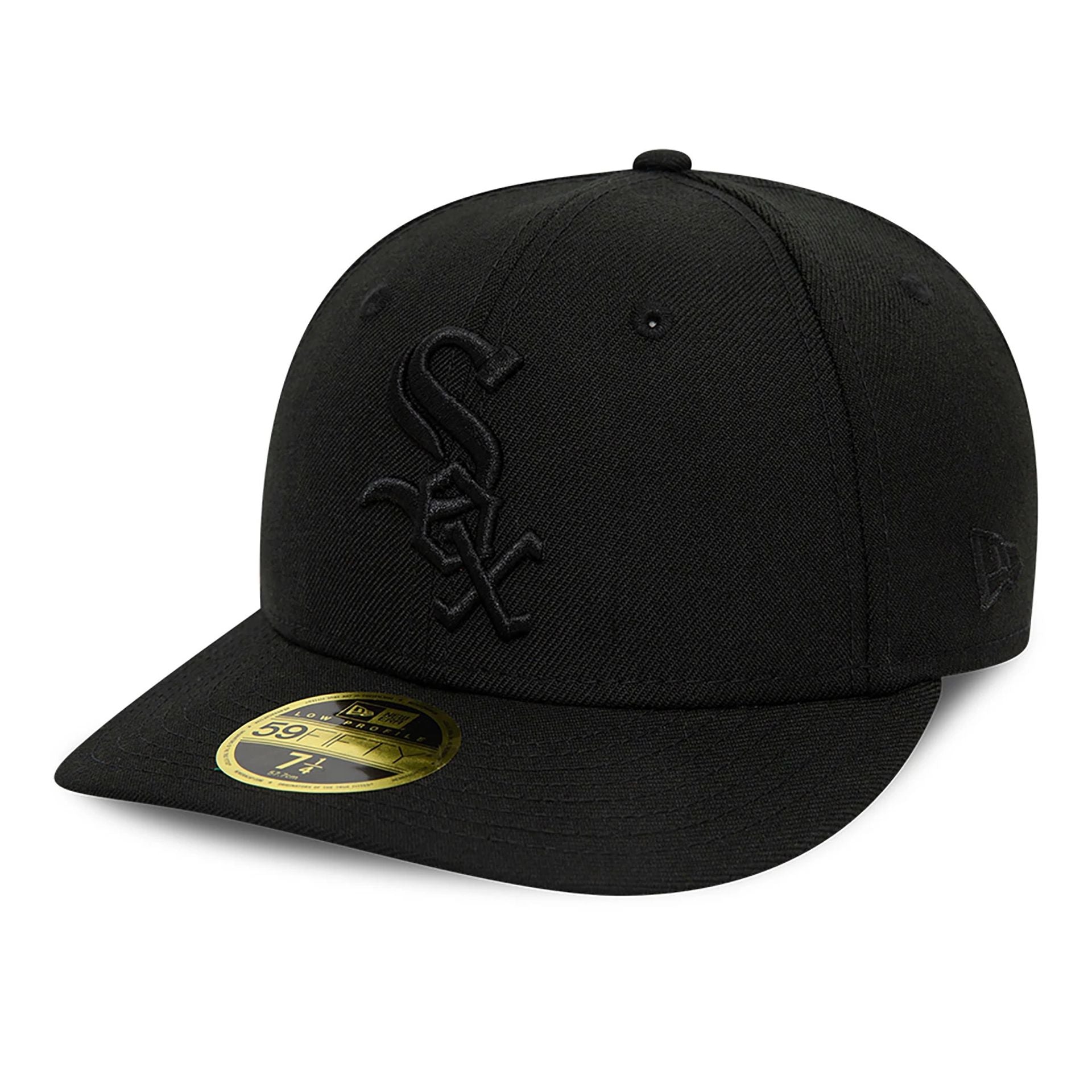 This is a Chicago White Sox MLB Black Low Profile 59FIFTY Fitted Cap 1