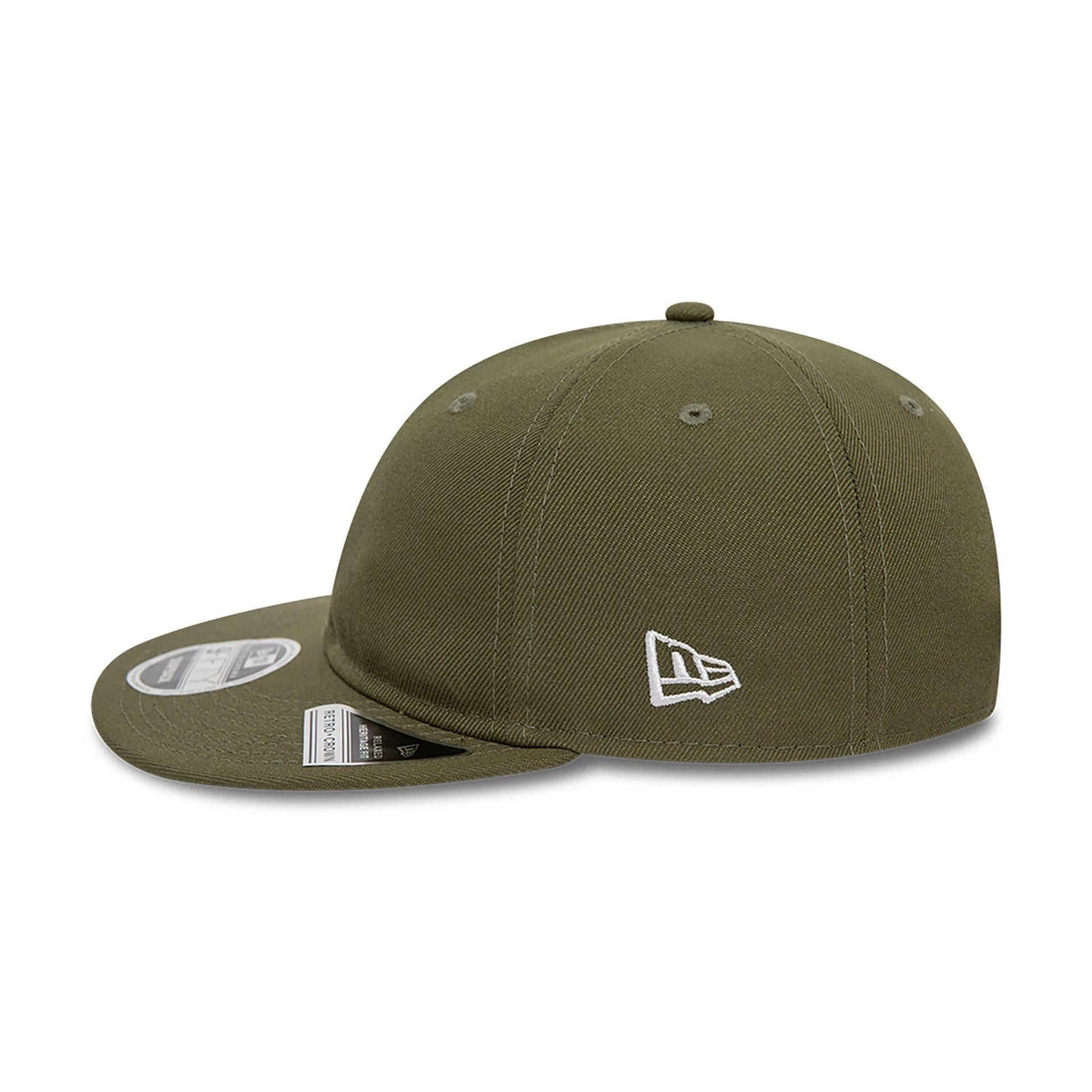 This is a Blank New Era Green Retro Crown 9FIFTY Snapback Cap 2