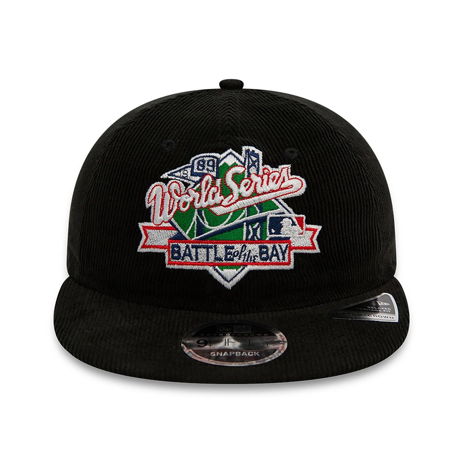 This is a MLB World Series Battle 1989 Patch Black Retro Crown 9FIFTY Snapback Cap 7