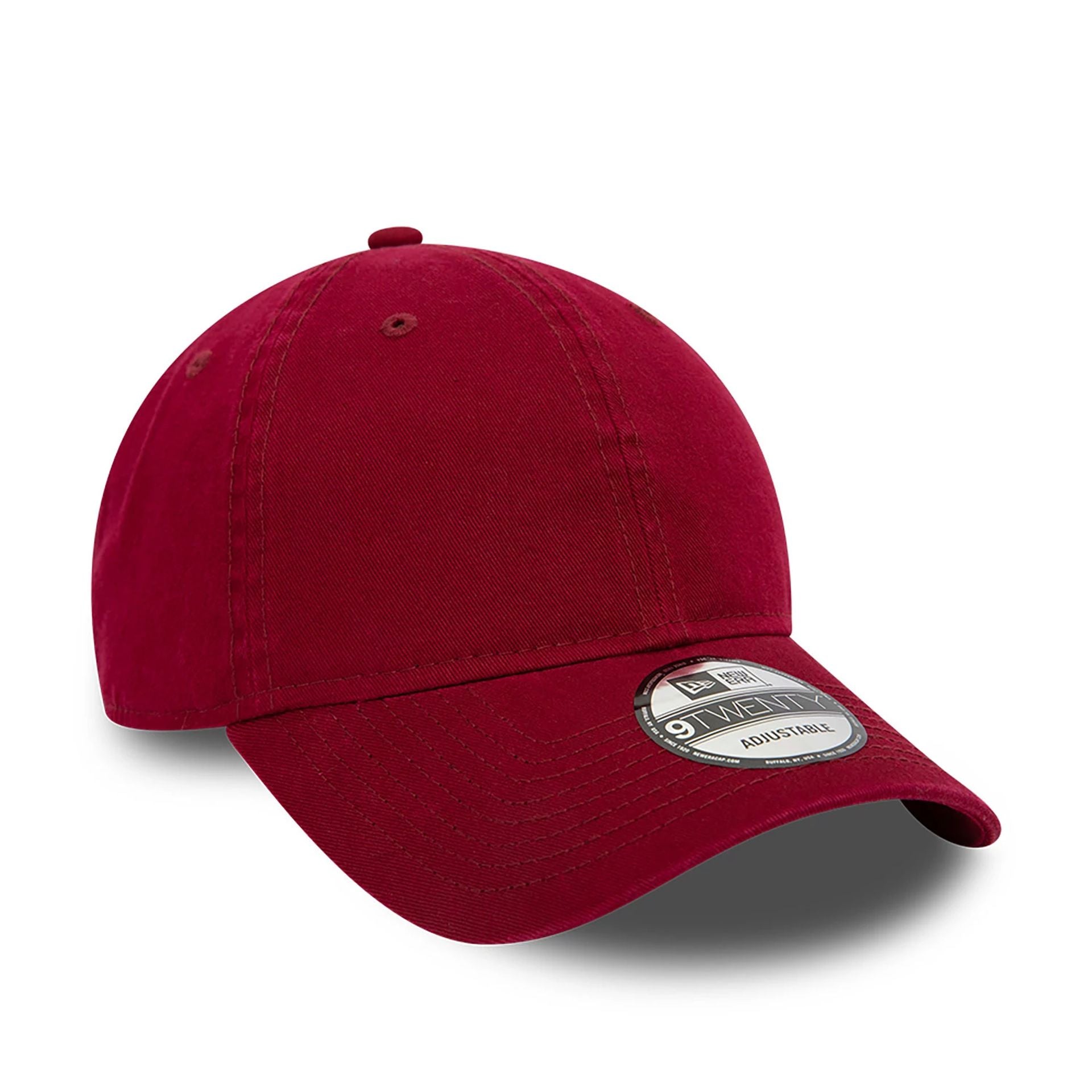 This is a New Era Essential Dark Red 9TWENTY Adjustable Cap 5