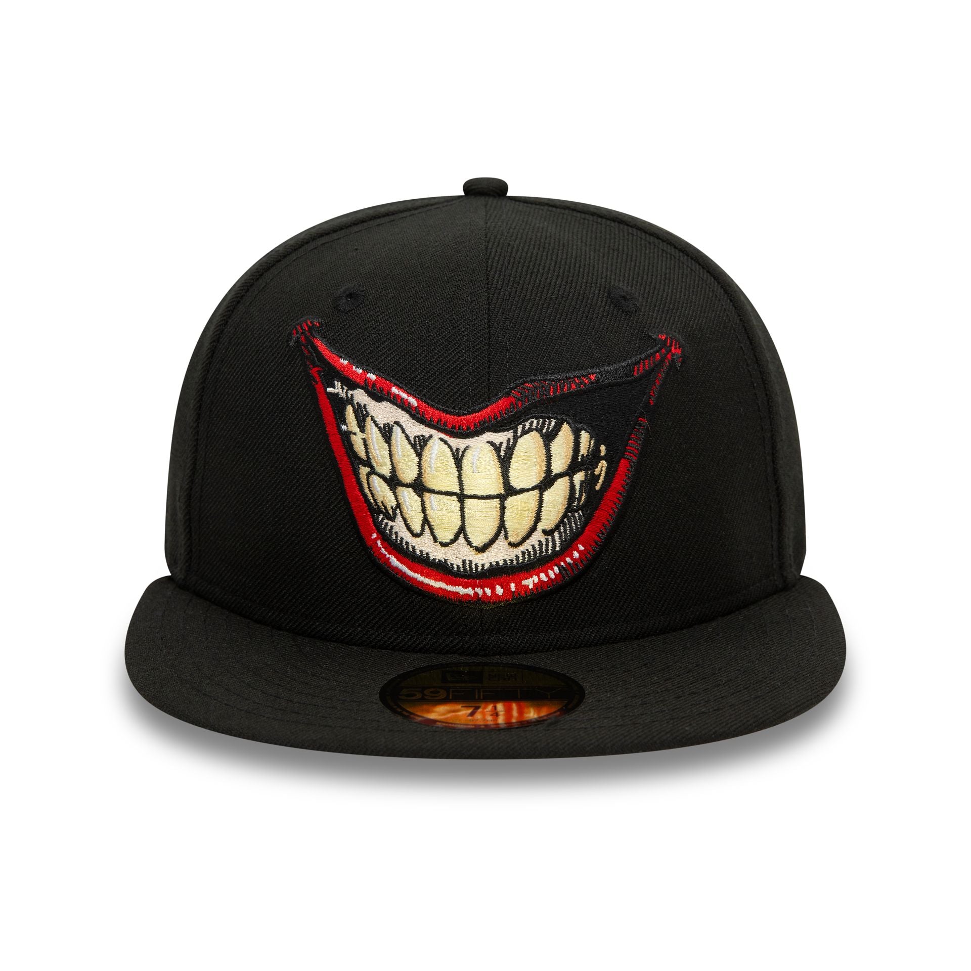 This is a The Joker Smile Black 59FIFTY Fitted Cap 7