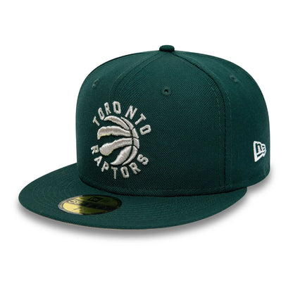 This is a Toronto Raptors NBA Classics Dark Green 59FIFTY Fitted Cap 6