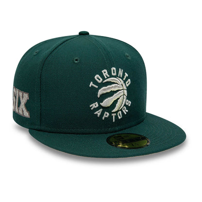 This is a Toronto Raptors NBA Classics Dark Green 59FIFTY Fitted Cap 1