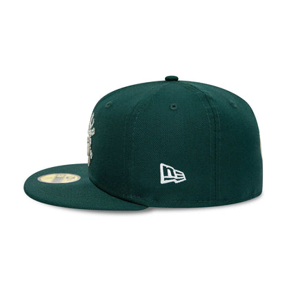 This is a Toronto Raptors NBA Classics Dark Green 59FIFTY Fitted Cap 4