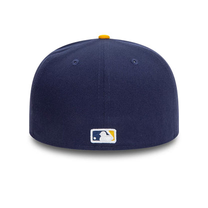 This is a Milwaukee Brewers MLB Chrome White 59FIFTY Fitted Cap 7