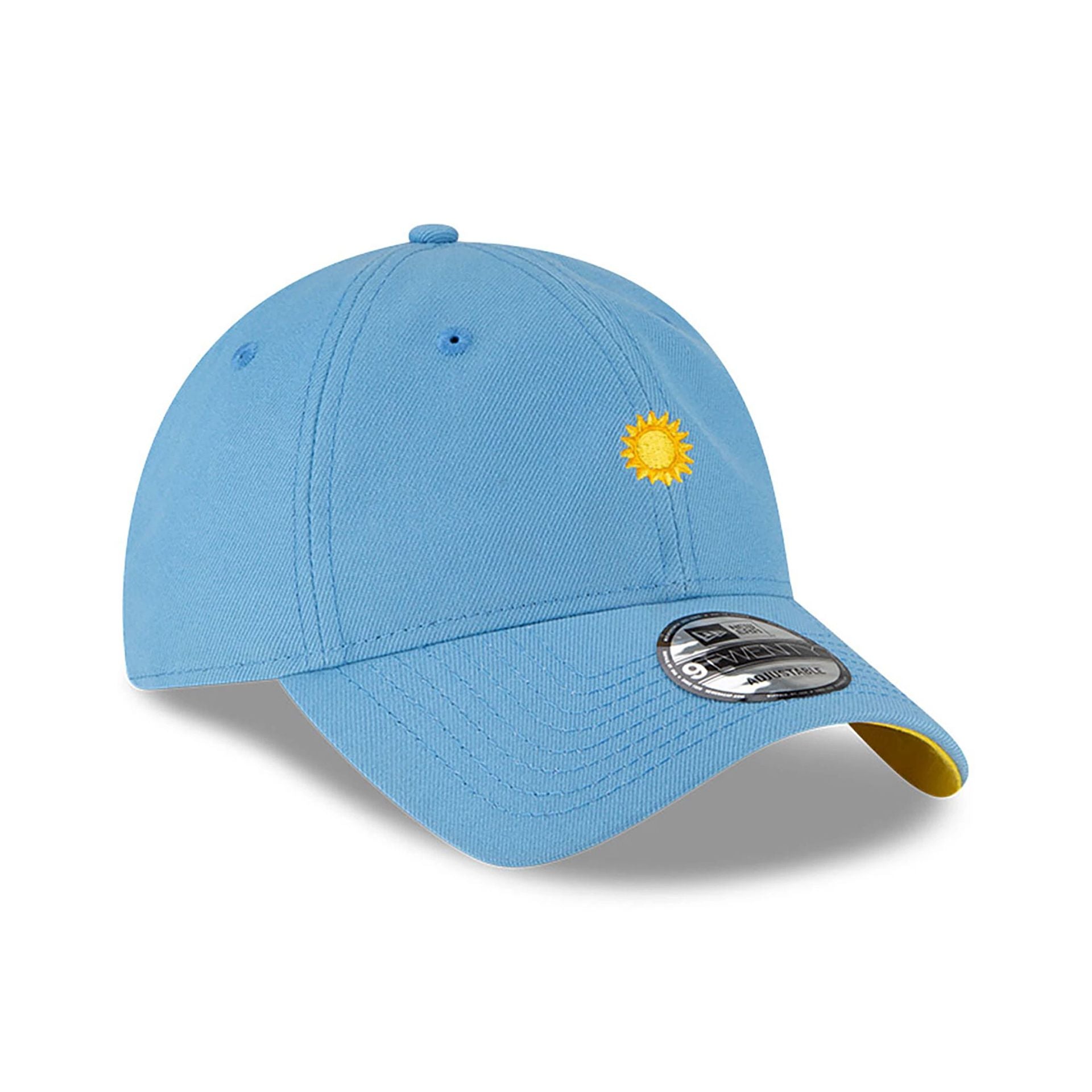 This is a New Era Sun Summer Icons Pastel Blue 9TWENTY Adjustable Cap 4