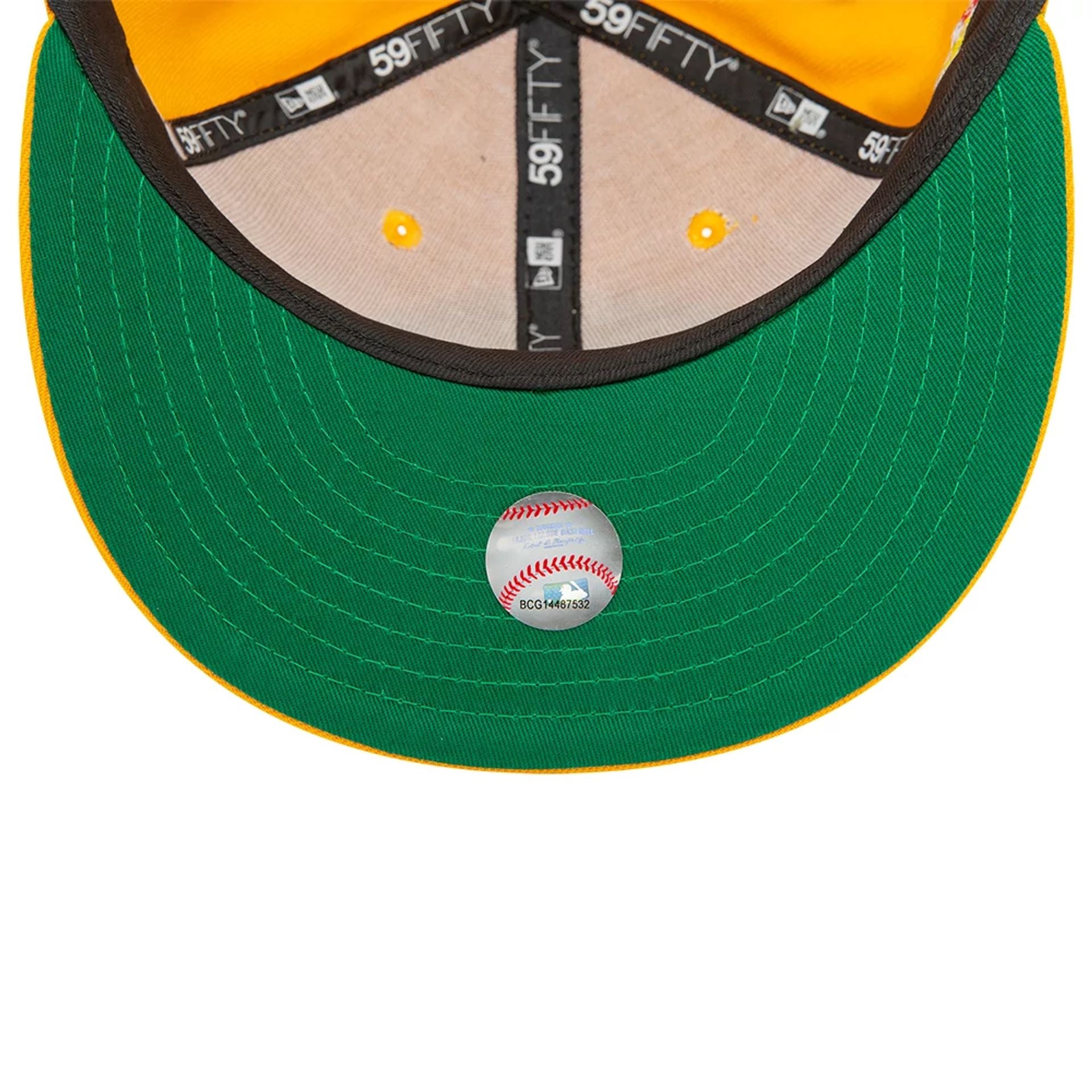 This is a Pittsburgh Pirates All Star Game Yellow 59FIFTY Fitted Cap 2