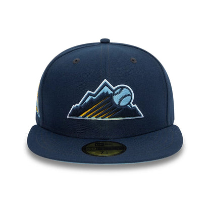 This is a Colorado Rockies MLB Blues Cooperstown Navy 59FIFTY Fitted Cap 7