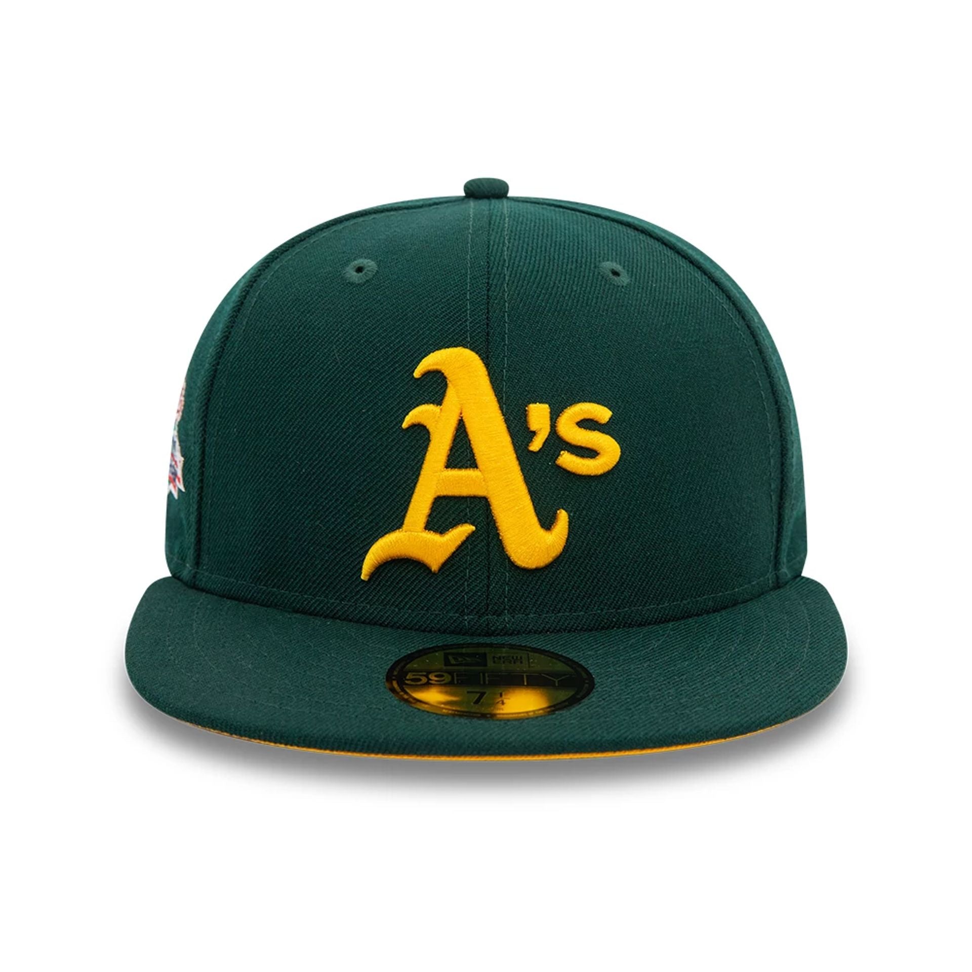 This is a Oakland Athletics MLB All On Side Green 59FIFTY Fitted Cap 5