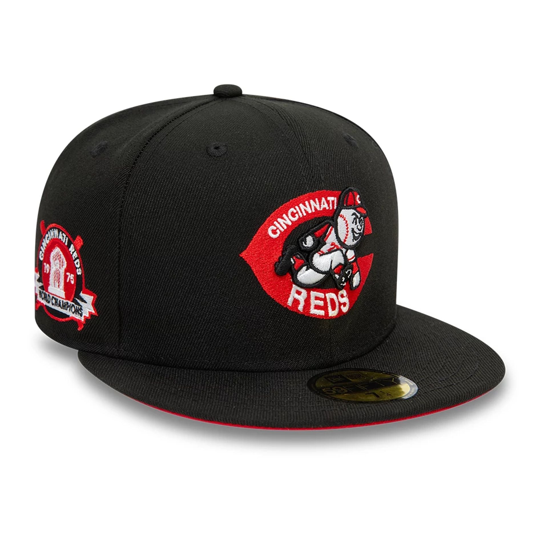 This is a Cincinnati Reds World Series Black 59FIFTY Fitted Cap 1