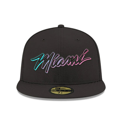 This is a Miami Heat City Series 59FIFTY Fitted Cap 2