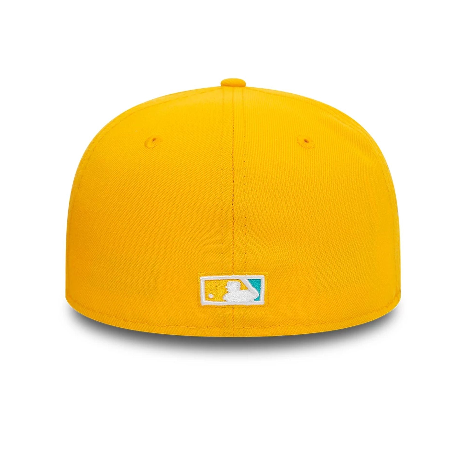 This is a Miami Marlins Cooperstown Yellow 59FIFTY Fitted Cap 7