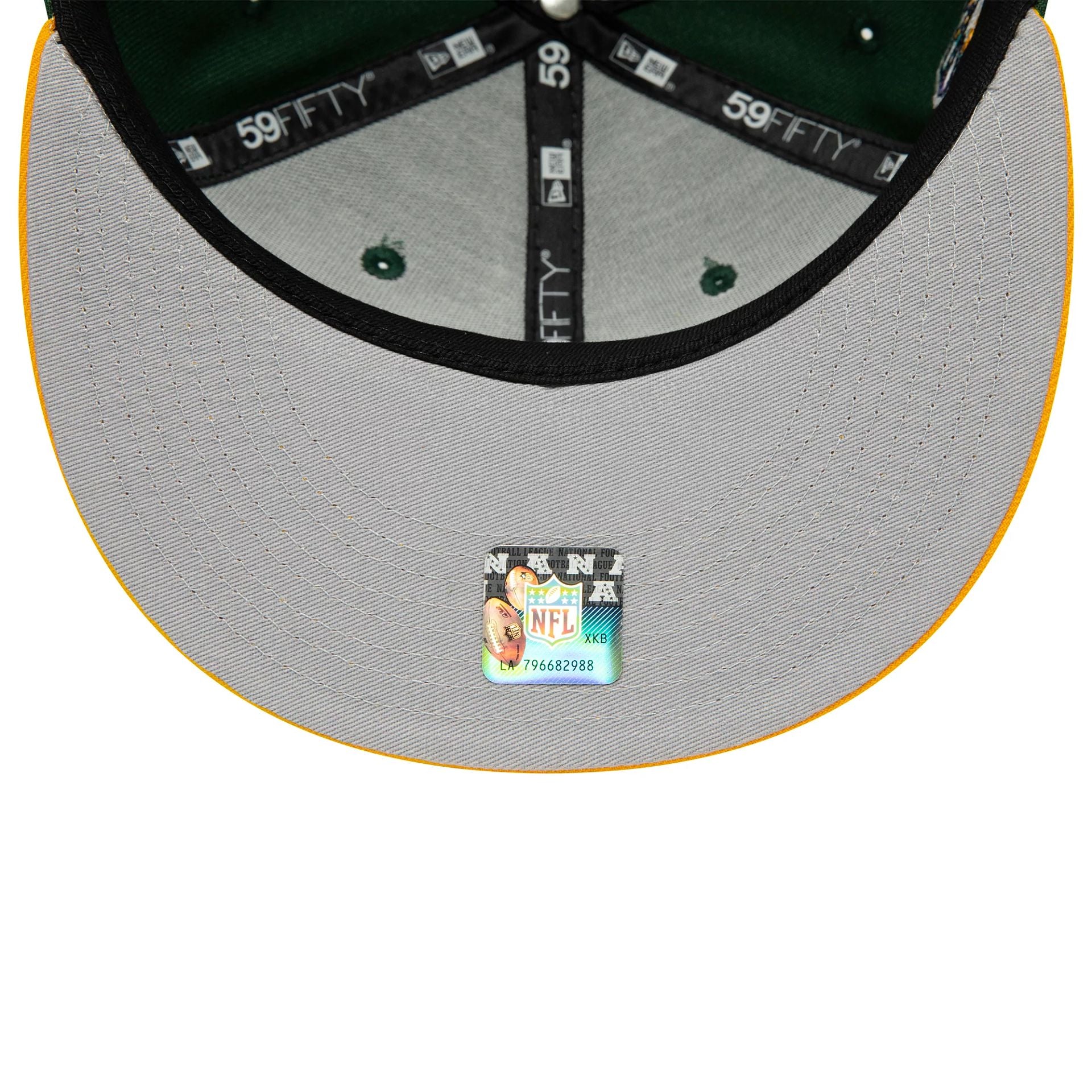 This is a Green Bay Packers NFL Go You Packers Go Dark Green 59FIFTY Fitted Cap 5