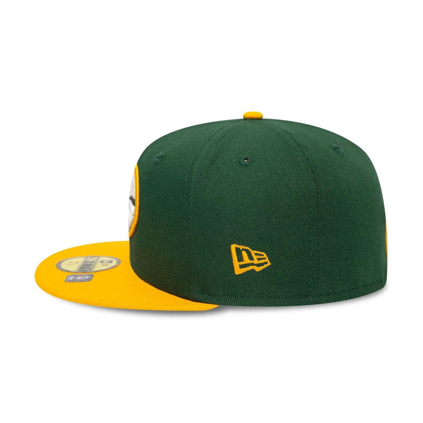 This is a Green Bay Packers NFL Go You Packers Go Dark Green 59FIFTY Fitted Cap 6