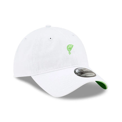 This is a New Era Micro Food'N'Drink White 9TWENTY Adjustable Cap 1