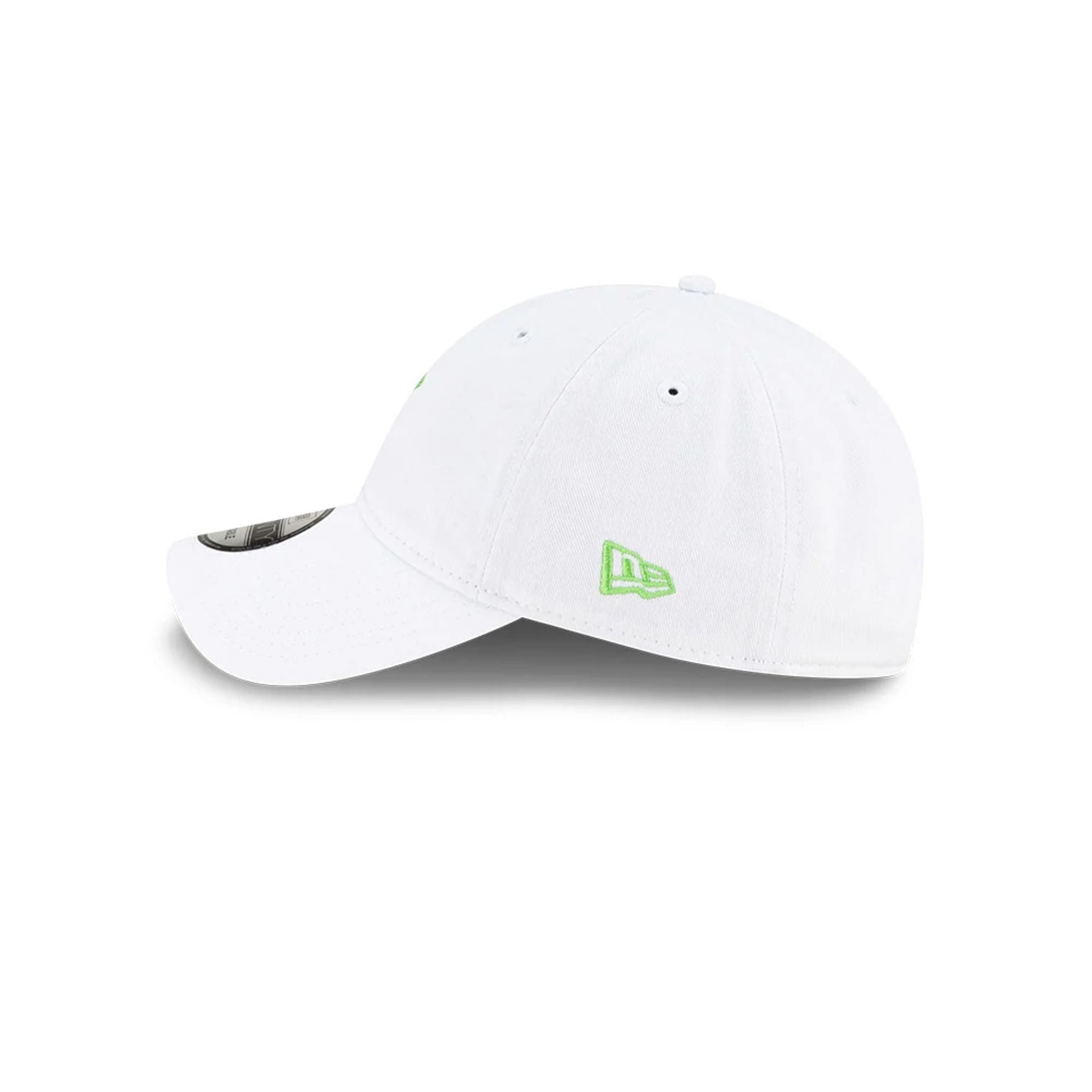 This is a New Era Micro Food'N'Drink White 9TWENTY Adjustable Cap 6