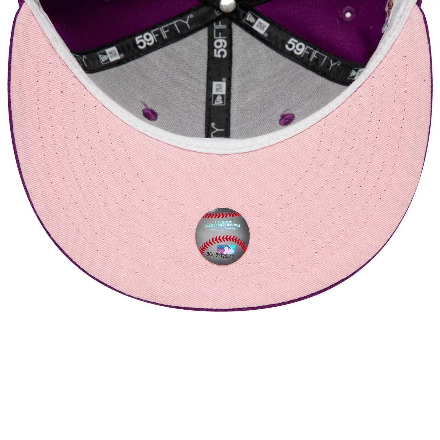 This is a Chicago White Sox Cooperstown All Star Game Bright Purple 59FIFTY Fitted Cap 2