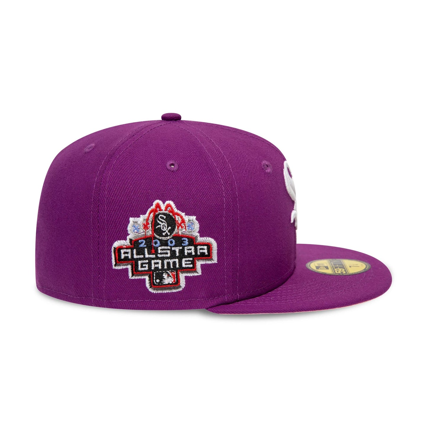 This is a Chicago White Sox Cooperstown All Star Game Bright Purple 59FIFTY Fitted Cap 6