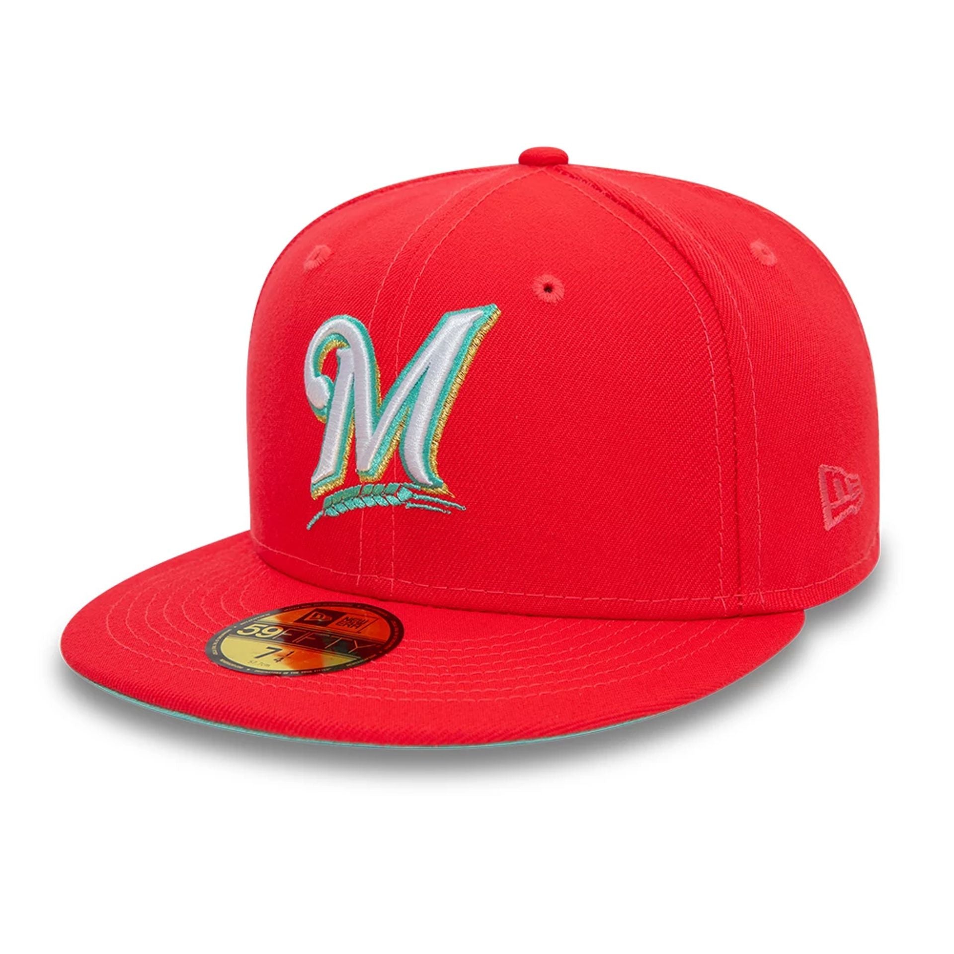 This is a Milwaukee Brewers All Star Game Red 59FIFTY Fitted Cap 6