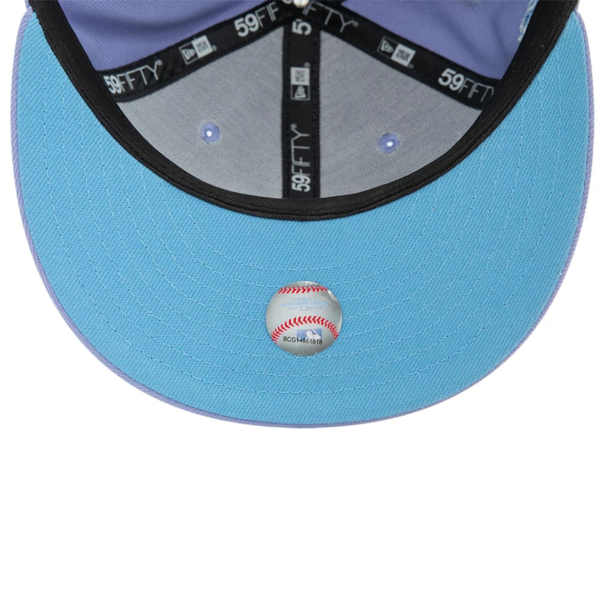 This is a LA Dodgers Cooperstown Purple 59FIFTY Fitted Cap 2