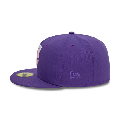 This is a Minnesota Twins MLB Purple Success Purple 59FIFTY Fitted Cap 4