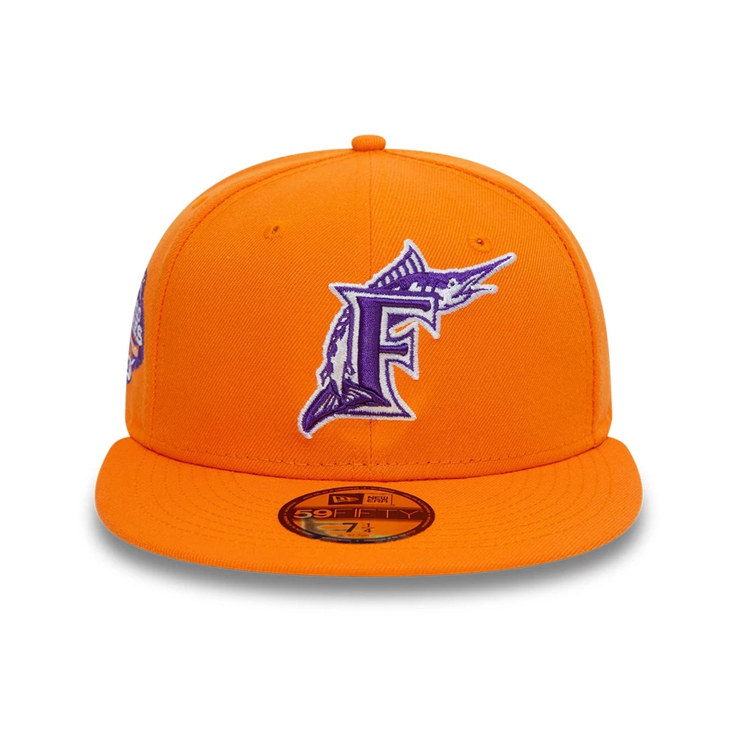 This is a Miami Marlins World Series Orange 59FIFTY Fitted Cap 7