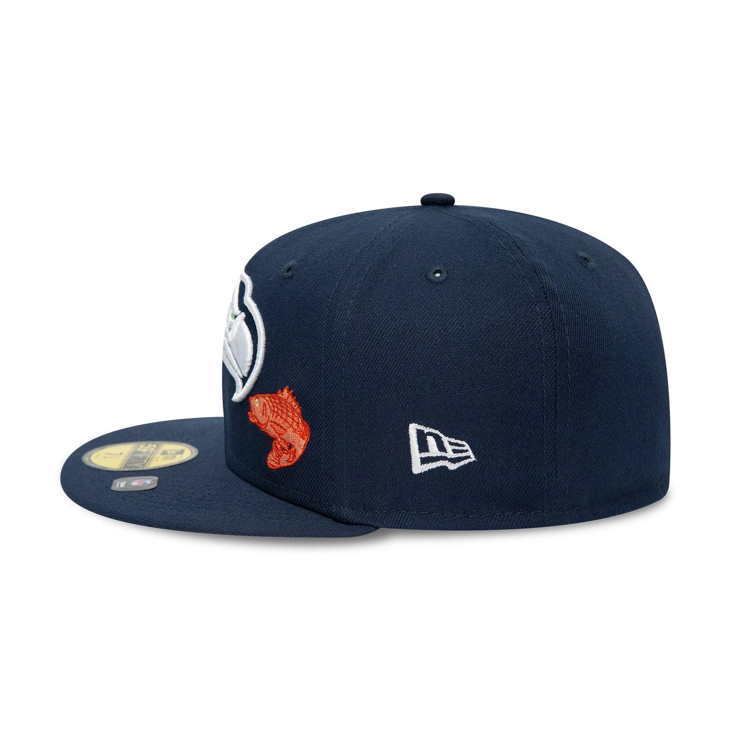 This is a Seattle Seahawks City Describe Dark Blue 59FIFTY Fitted Cap 4