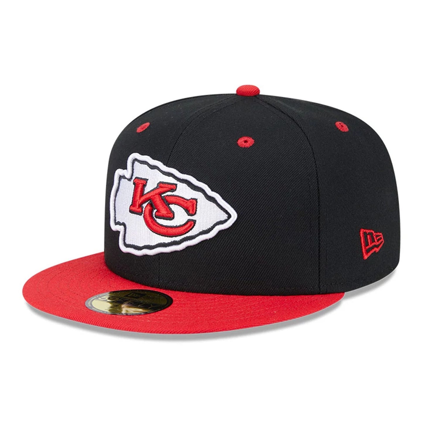 This is a Kansas City Chiefs NFL Codename Chiefs Black and Red 59FIFTY Fitted Cap 4