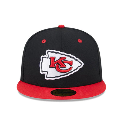 This is a Kansas City Chiefs NFL Codename Chiefs Black and Red 59FIFTY Fitted Cap 6