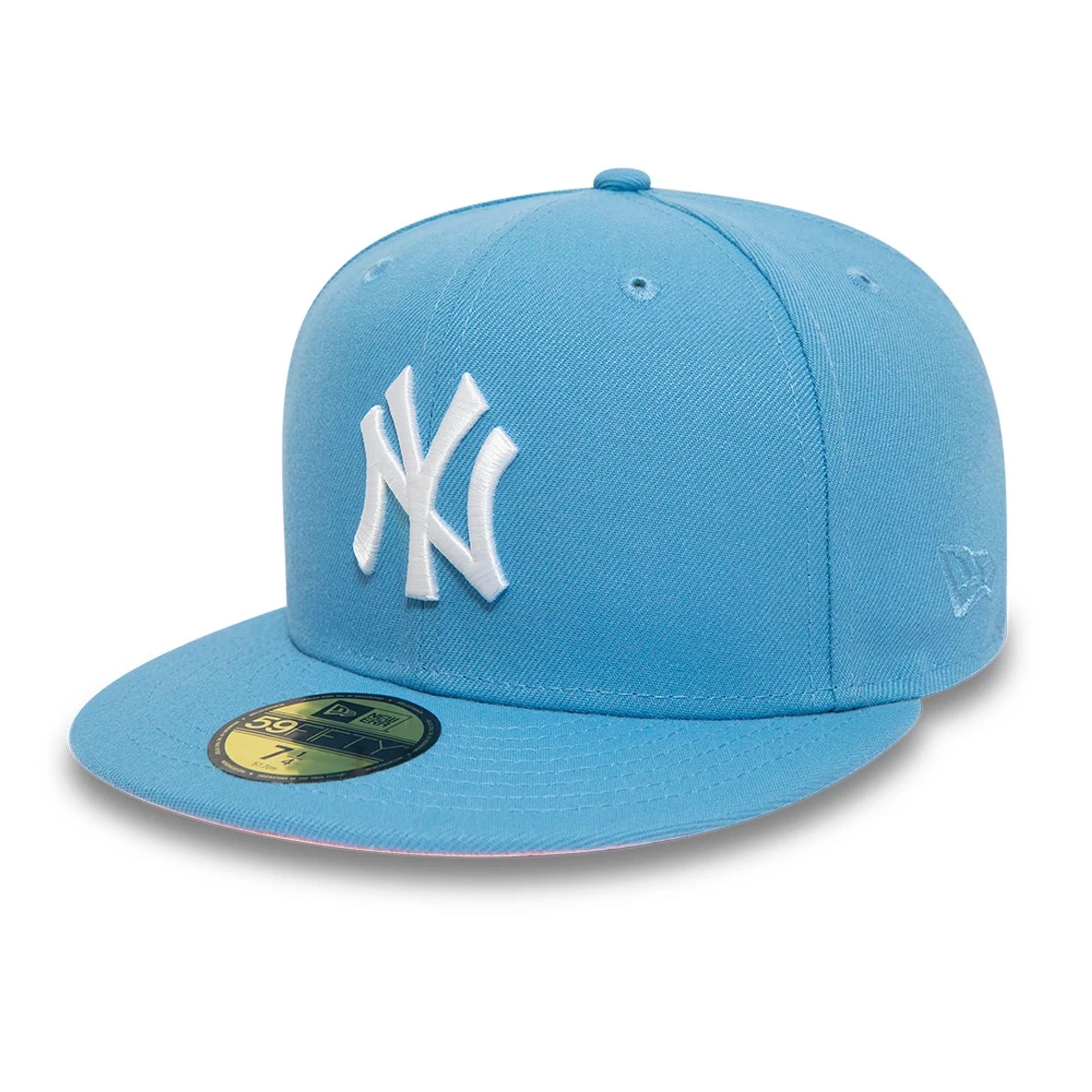 This is a New York Yankees Pastel Blue 59FIFTY Fitted Cap 5