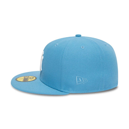 This is a New York Yankees Pastel Blue 59FIFTY Fitted Cap 4