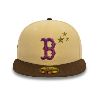 This is a Boston Red Sox MLB Starry Light Beige 59FIFTY Fitted Cap 7