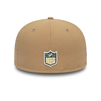 This is a Green Bay Packers NFL City Parade Dark Beige 59FIFTY Fitted Cap 7